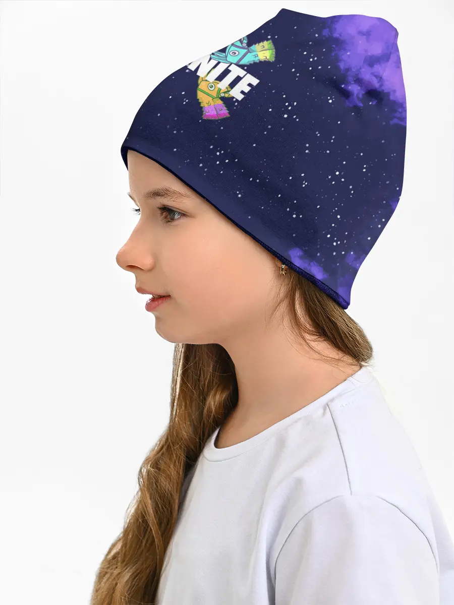 Детская шапка / Ламы фортнайт в космосе