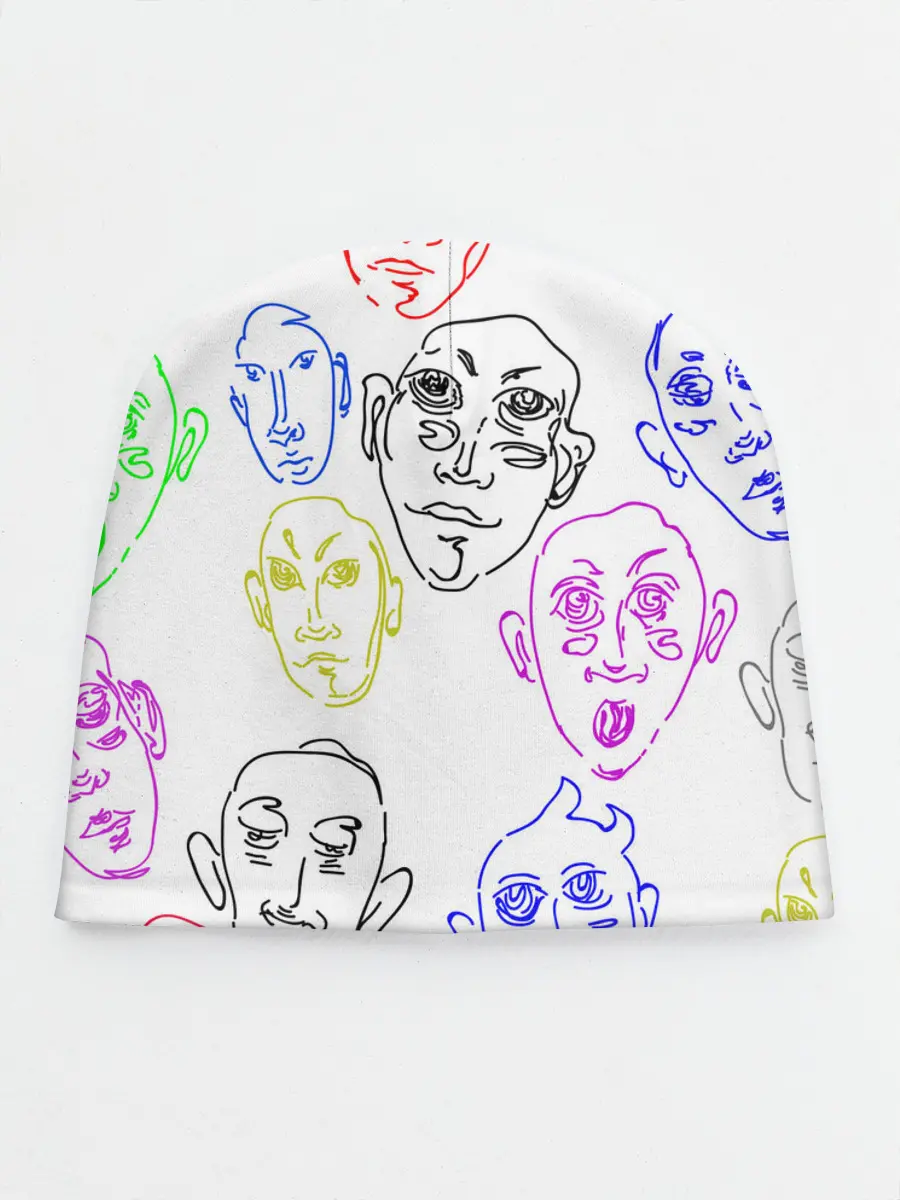 Детская шапка / Цветные лица