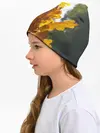 Детская шапка / Букет из осенних листьев