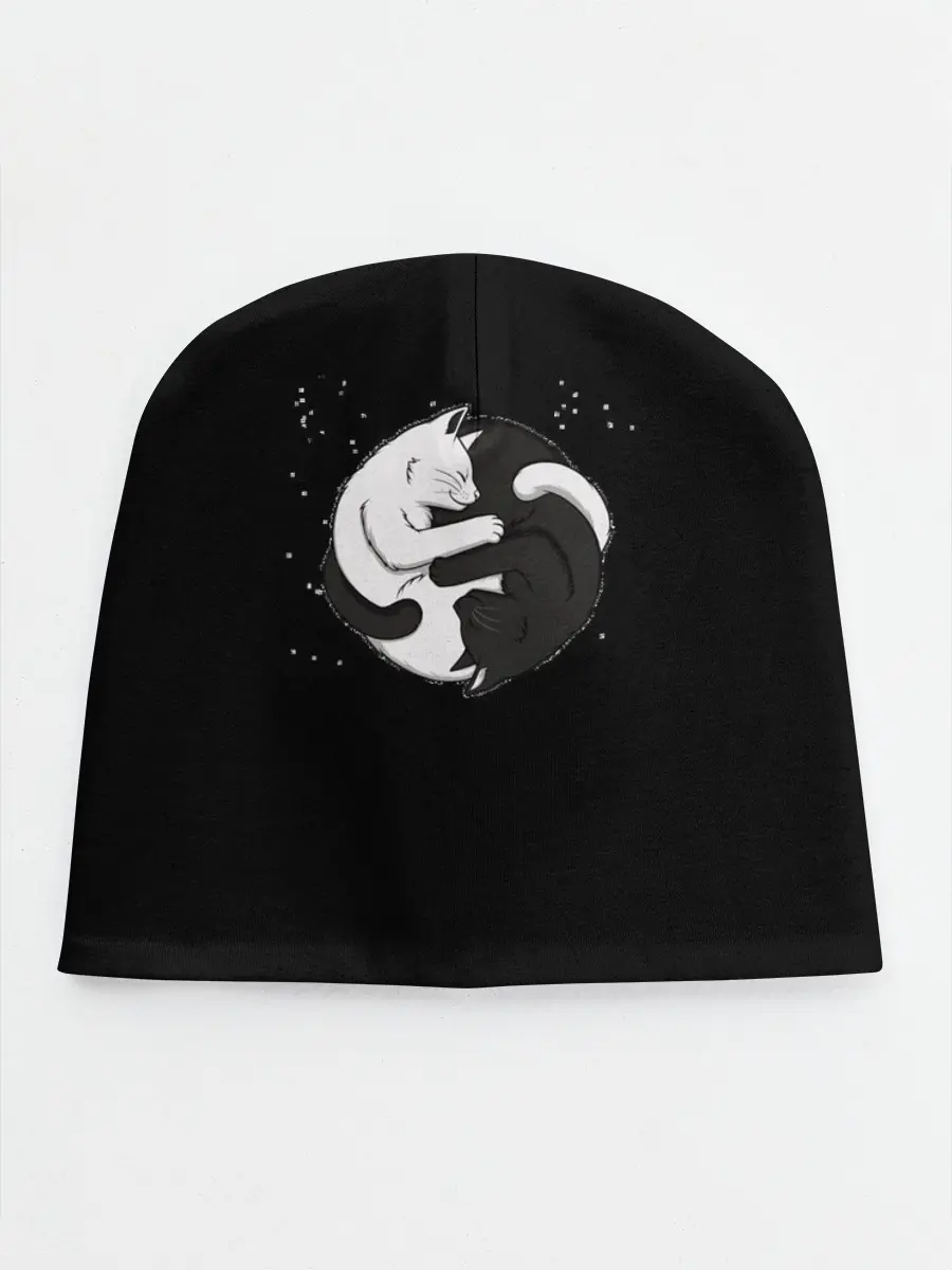 Детская шапка / Коты Инь Янь