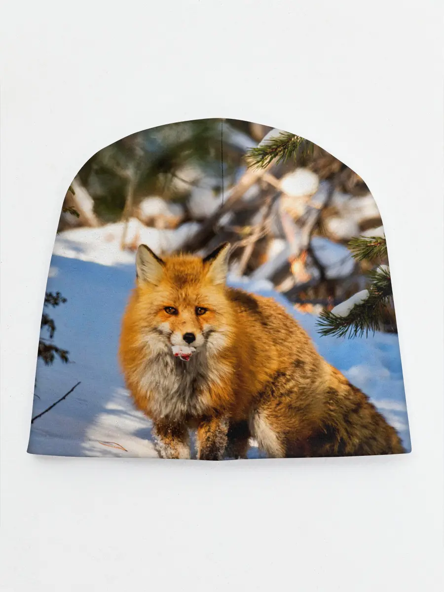 Детская шапка / Лиса в лесу