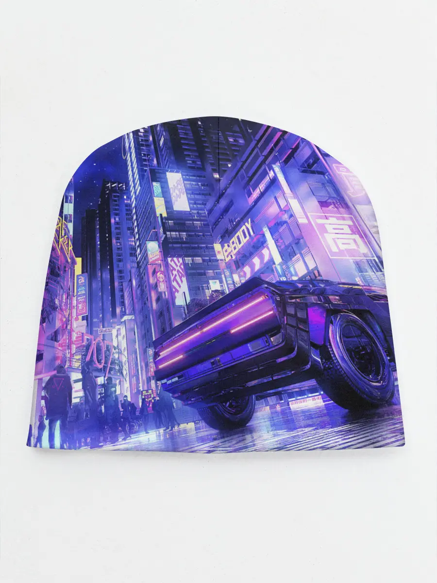 Детская шапка / Cyberpunk city
