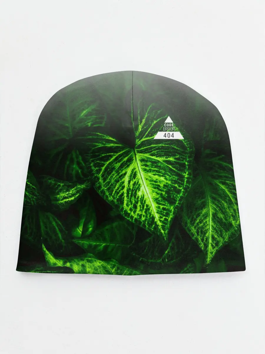 Детская шапка / Листья зеленые CODE ERROR 404