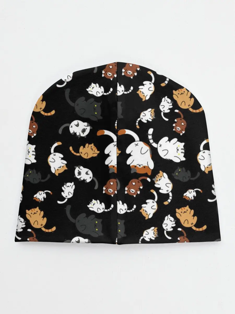 Детская шапка / Котята паттерн