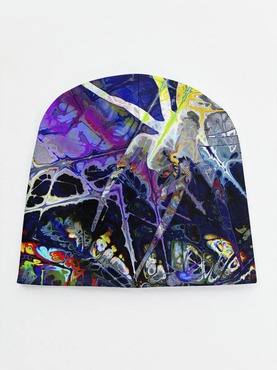 Детская шапка / Gasoline stains abstraction