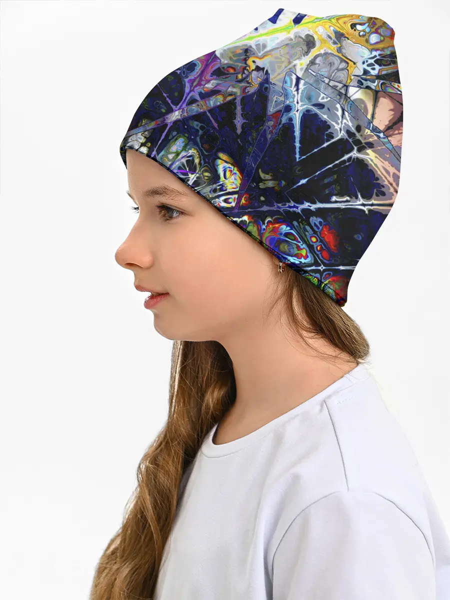 Детская шапка / Gasoline stains abstraction