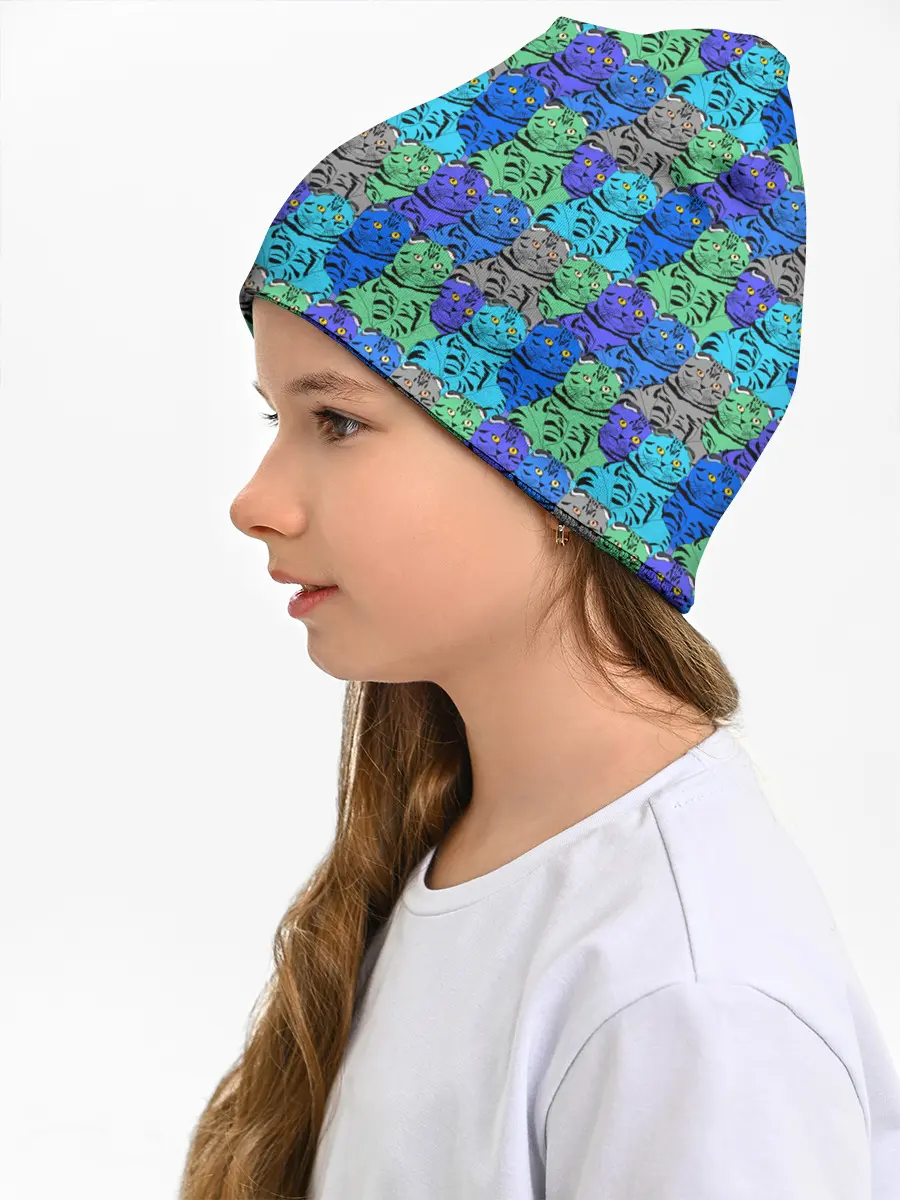 Детская шапка / Толстый кот