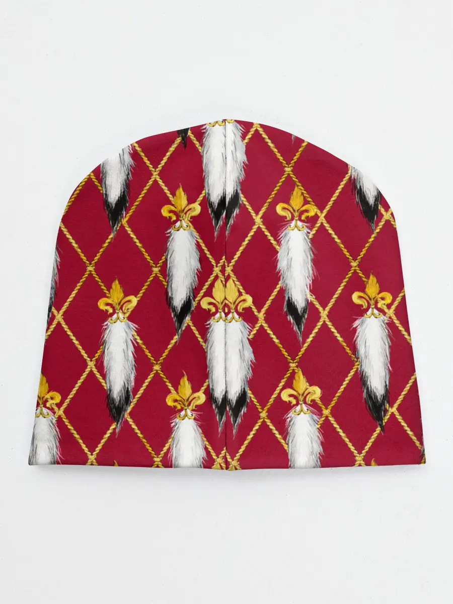 Детская шапка / Tassels red gold 3D space