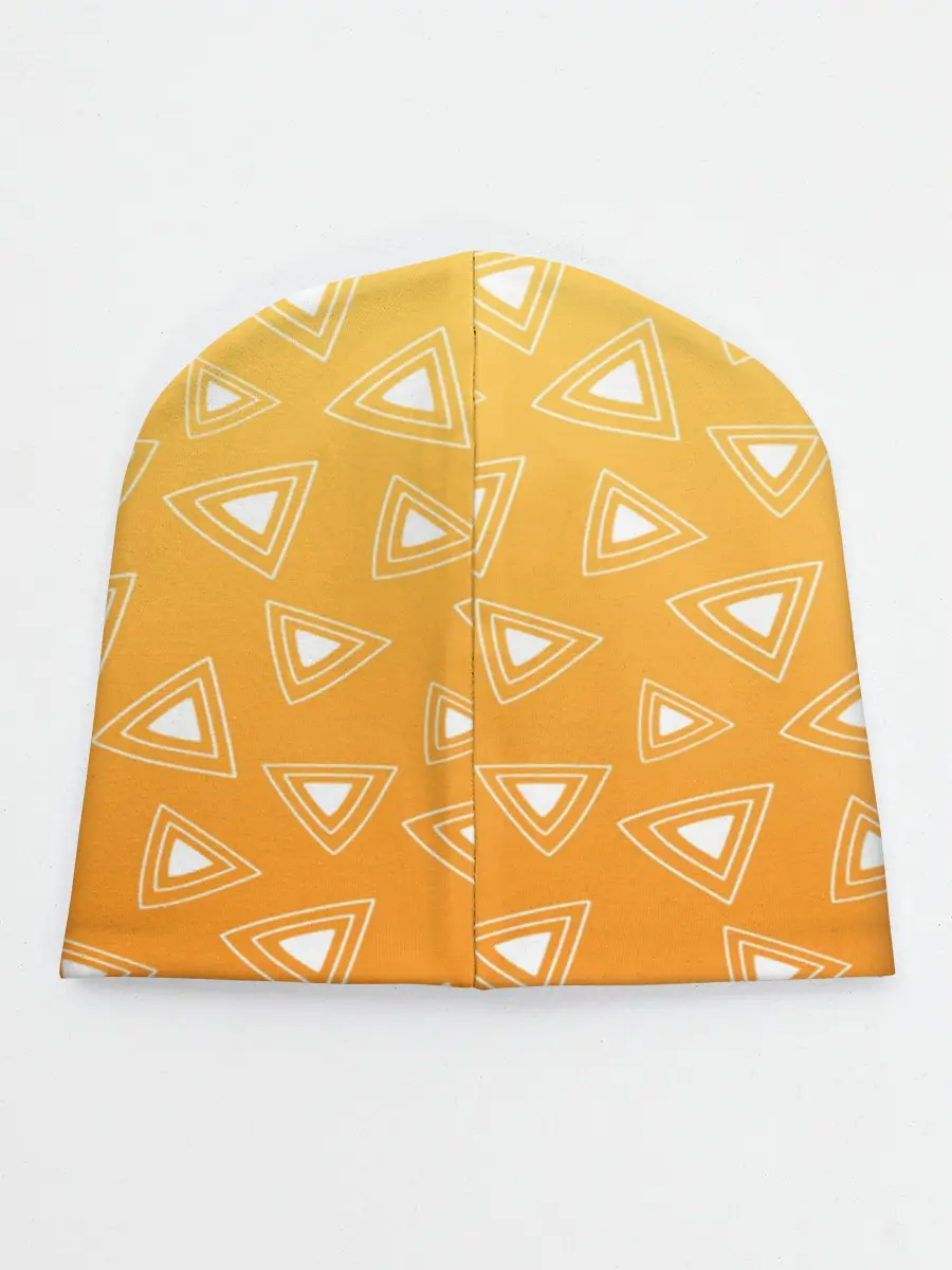 Детская шапка / Kimetsu no yaiba оранжевый паттерн