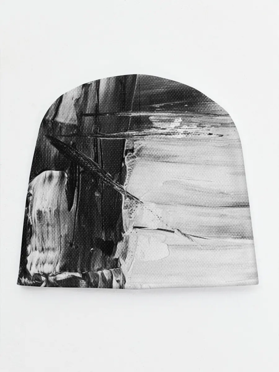 Детская шапка / Черно-Белый Арт