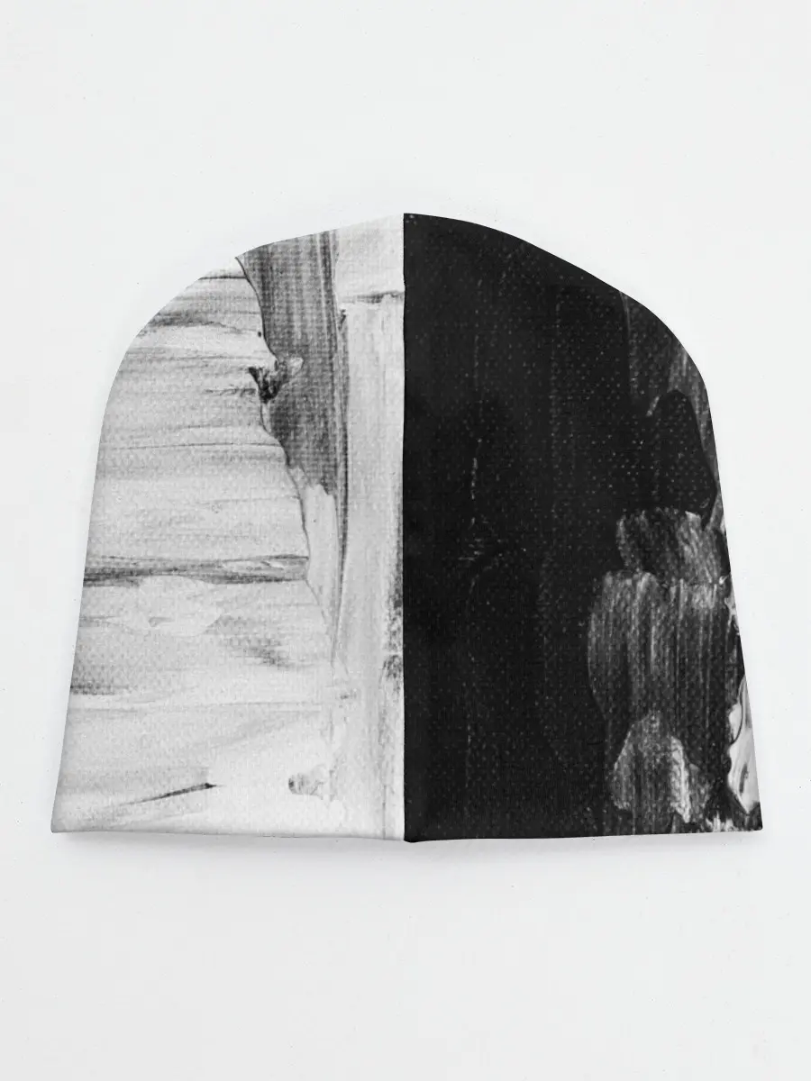 Детская шапка / Черно-Белый Арт