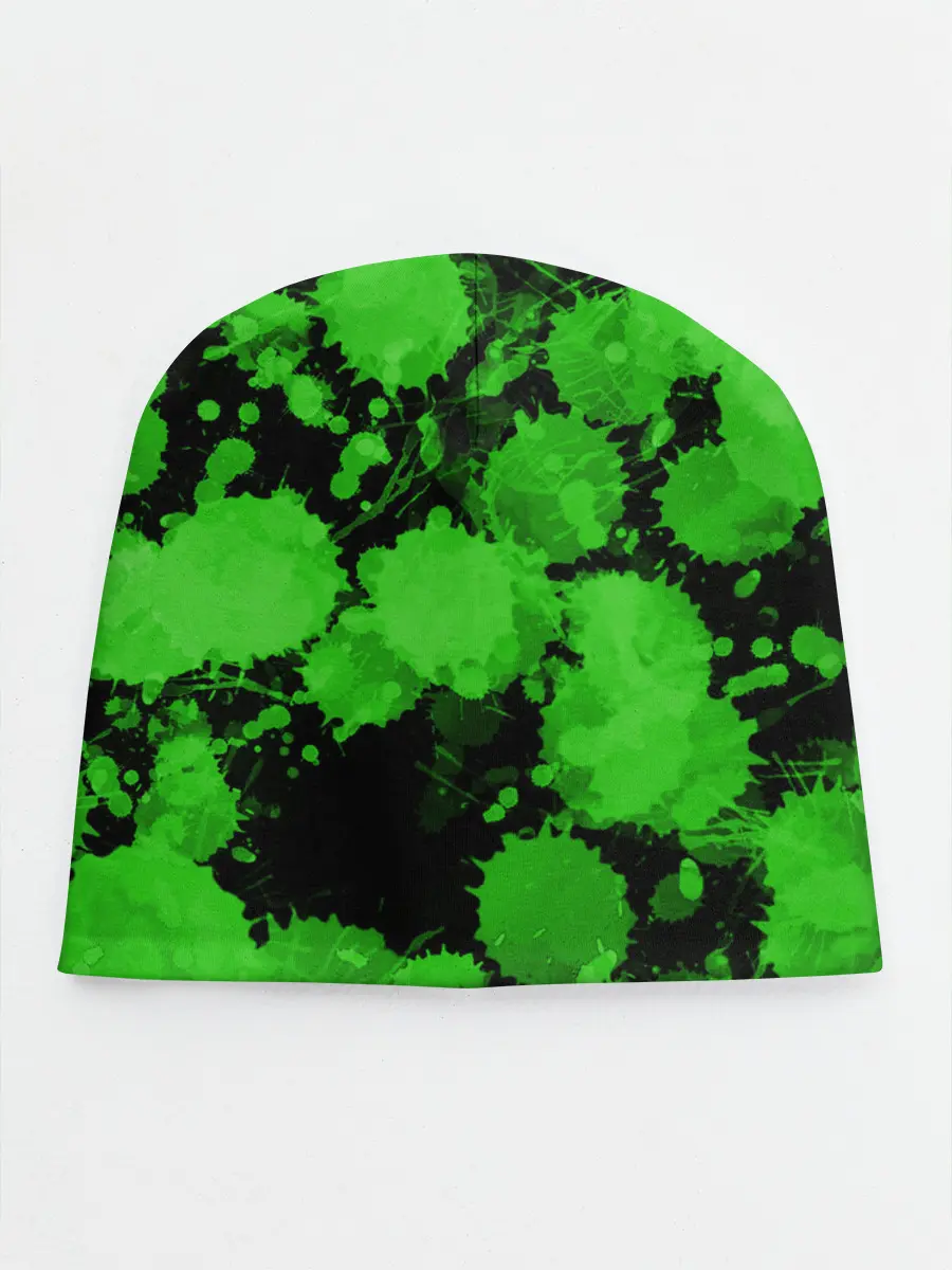 Детская шапка / Зеленые Кляксы