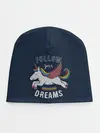 Детская шапка / Unicorn. Follow your Dreams