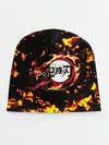 Детская шапка / Kimetsu no Yaiba желтое пламя