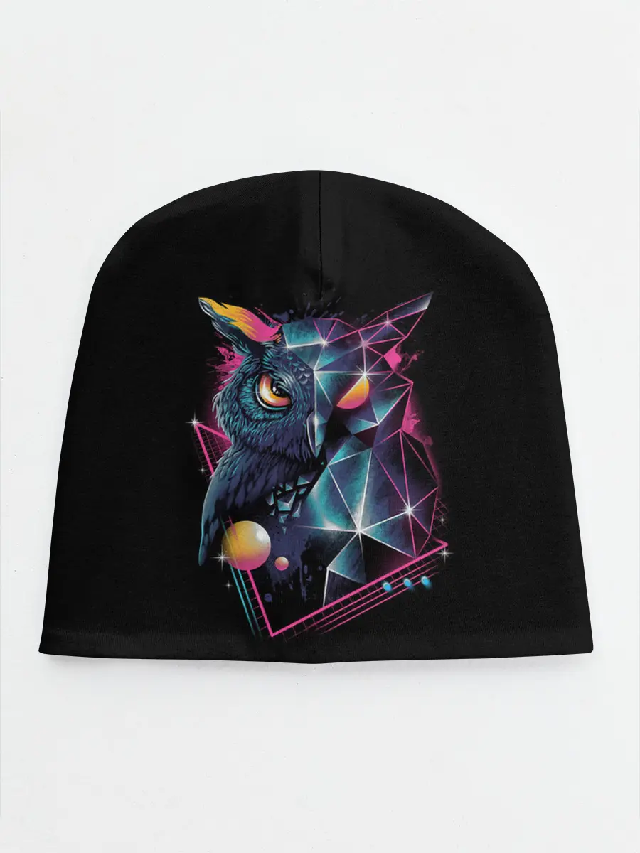 Детская шапка / Neon net-owl
