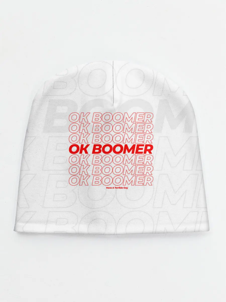 Детская шапка / Ok boomer 3D