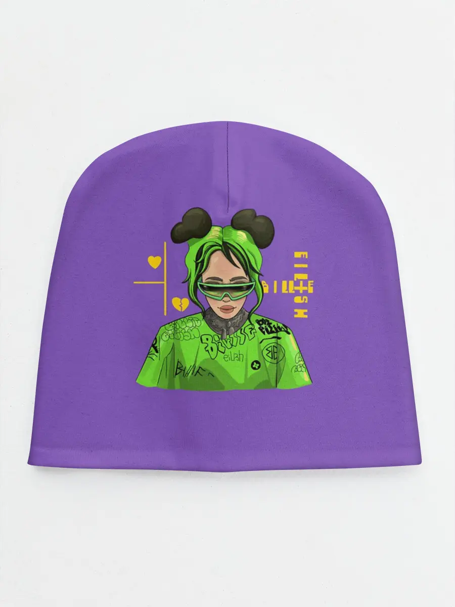 Детская шапка / Billie Eilish Purple