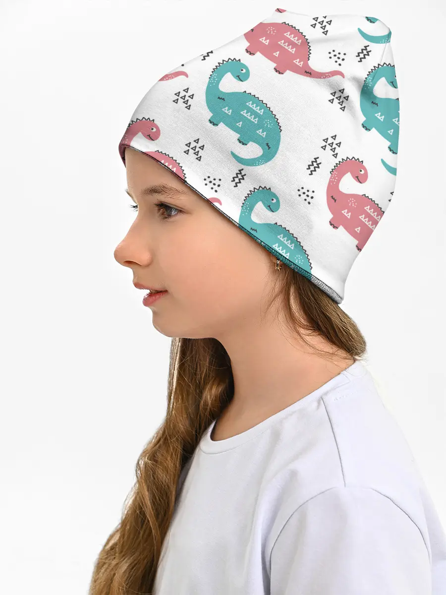 Детская шапка / Милые динозаврики