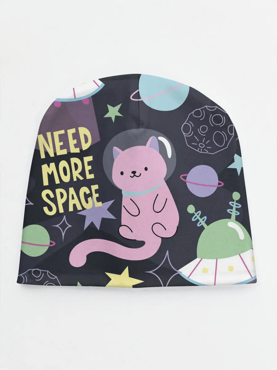 Детская шапка / Космический кот