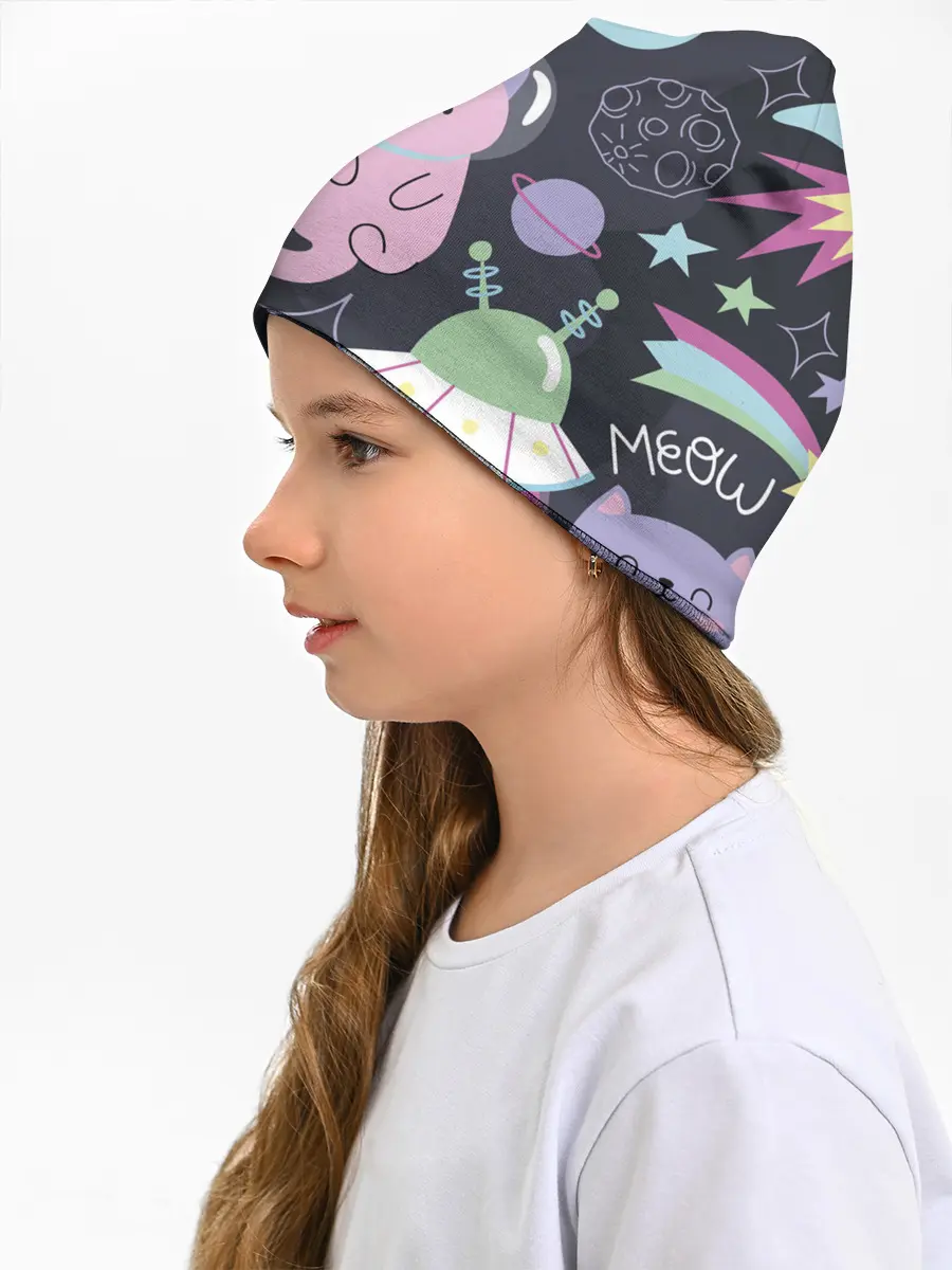 Детская шапка / Космический кот