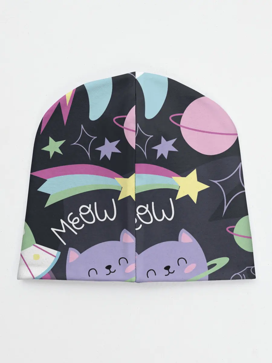 Детская шапка / Космический кот