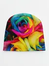 Детская шапка / Разноцветные розы