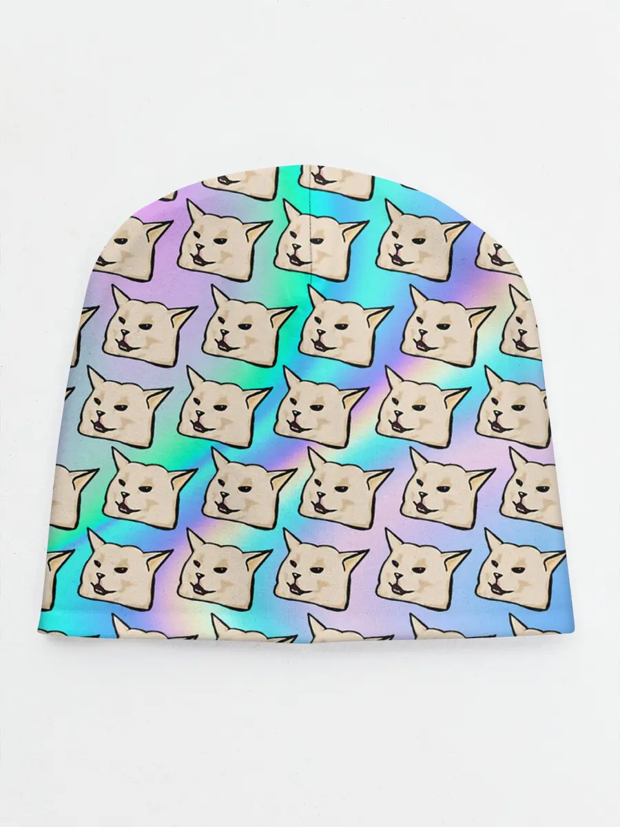 Детская шапка / woman yelling at cat