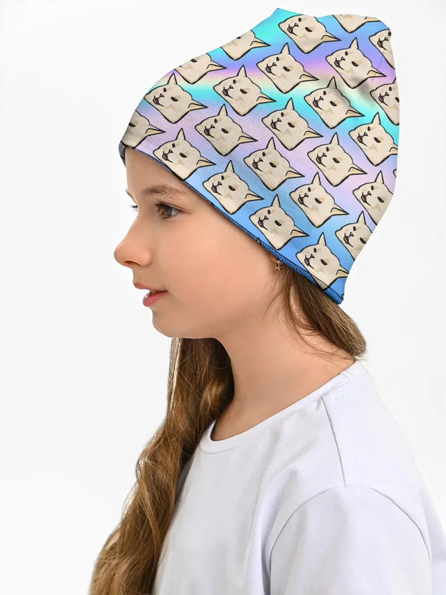 Детская шапка / woman yelling at cat