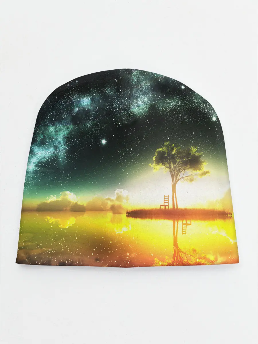 Детская шапка / Закат со звездами