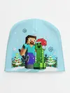 Детская шапка / MINECRAFT НОВОГОДНИЙ