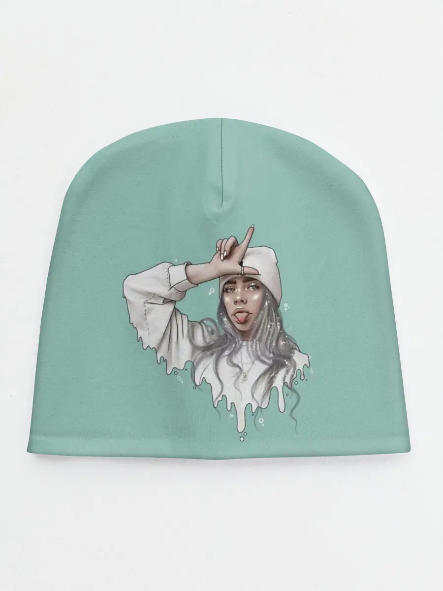 Детская шапка / Billie Eilish Mint Art