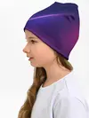 Детская шапка / фиолетово 3d волны 2020