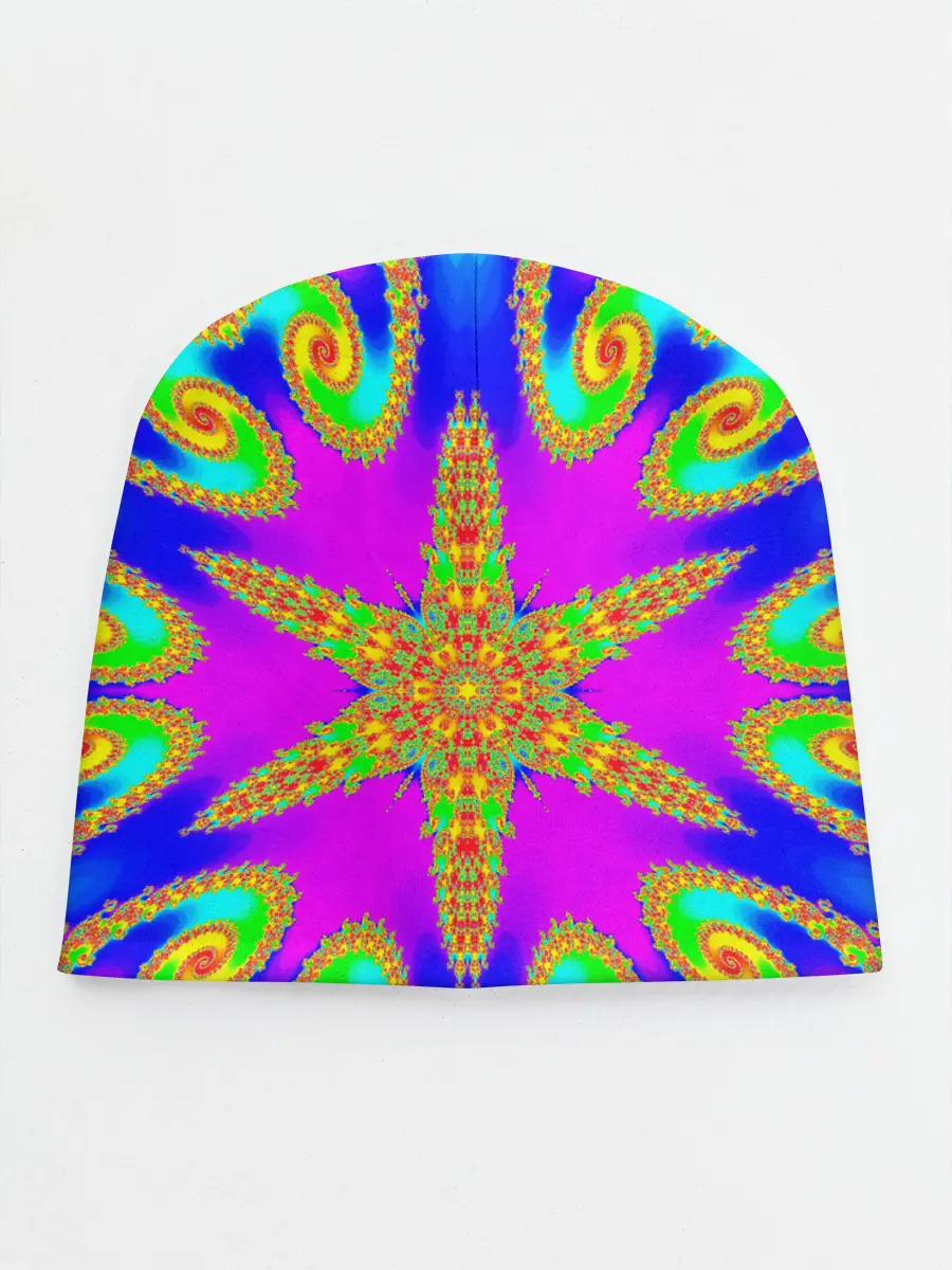 Детская шапка / Неоновый фрактал