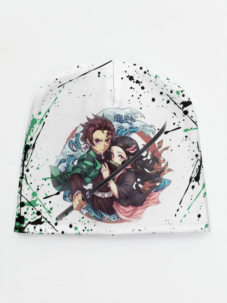 Детская шапка / Брызги красок Demon Slayer