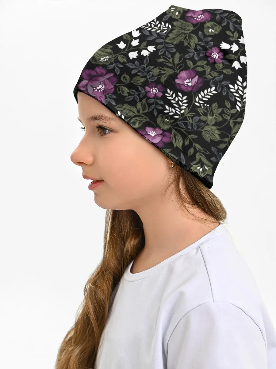 Детская шапка / Цветы