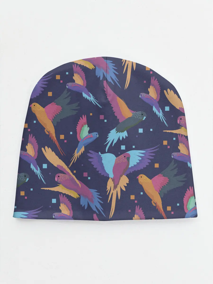 Детская шапка / Райские попугаи