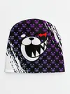 Детская шапка / Монокума на фиолетовом паттерне