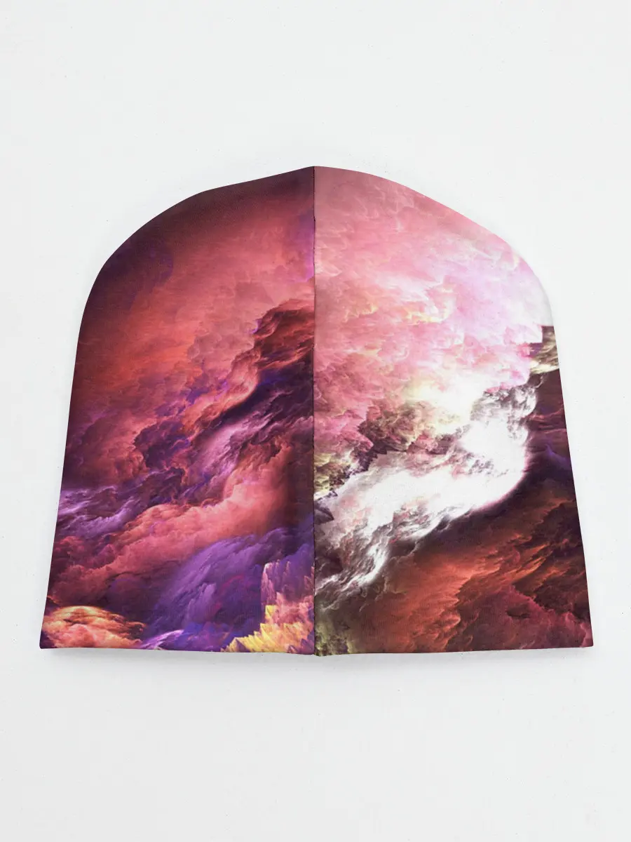 Детская шапка / закат абстракция