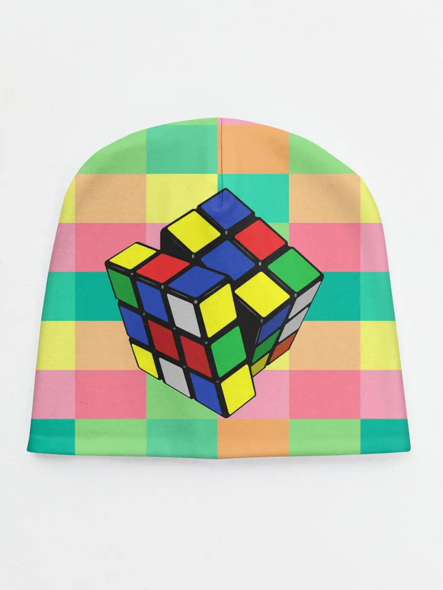 Детская шапка / Кубик Рубика