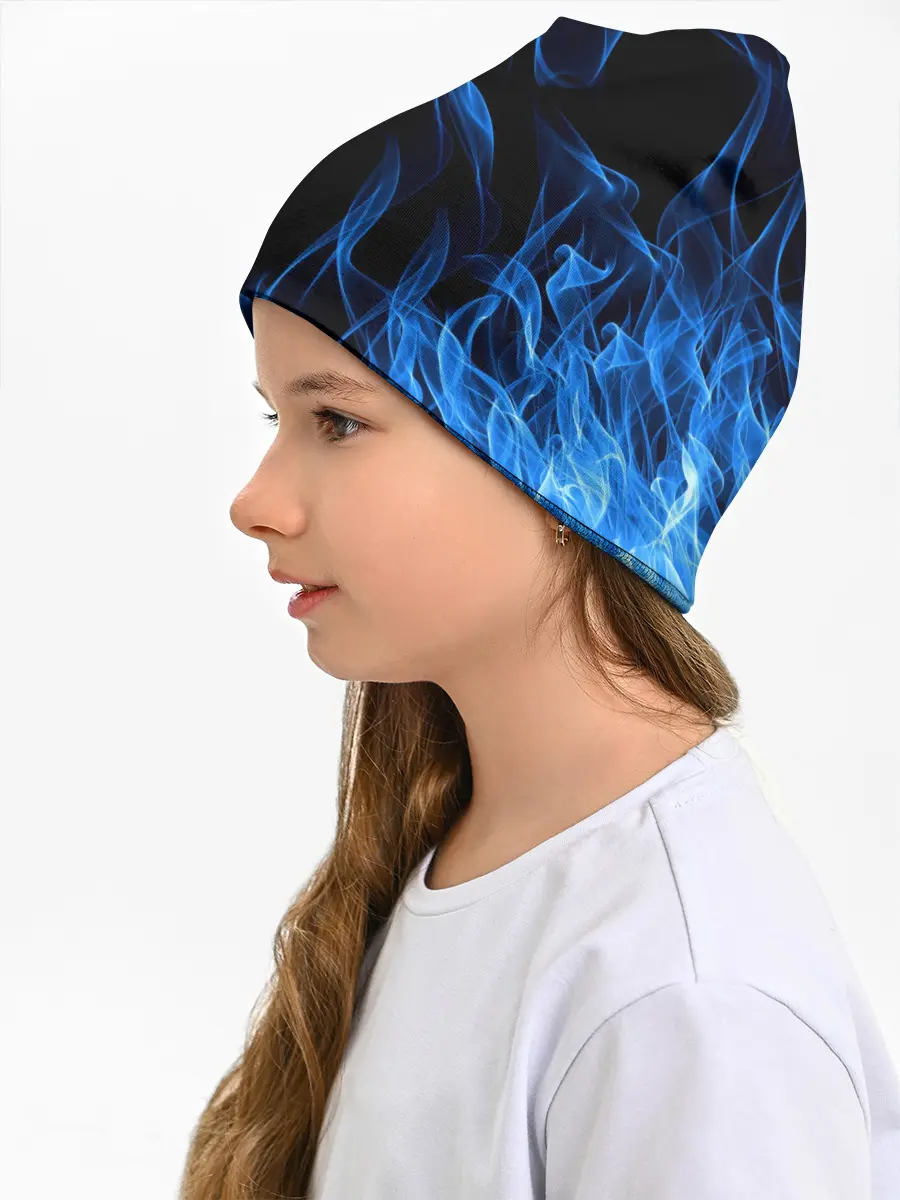 Детская шапка / BLUE FIRE FLAME