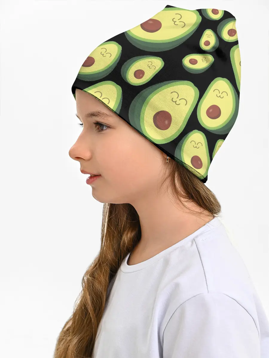 Детская шапка / Авокадо паттерн