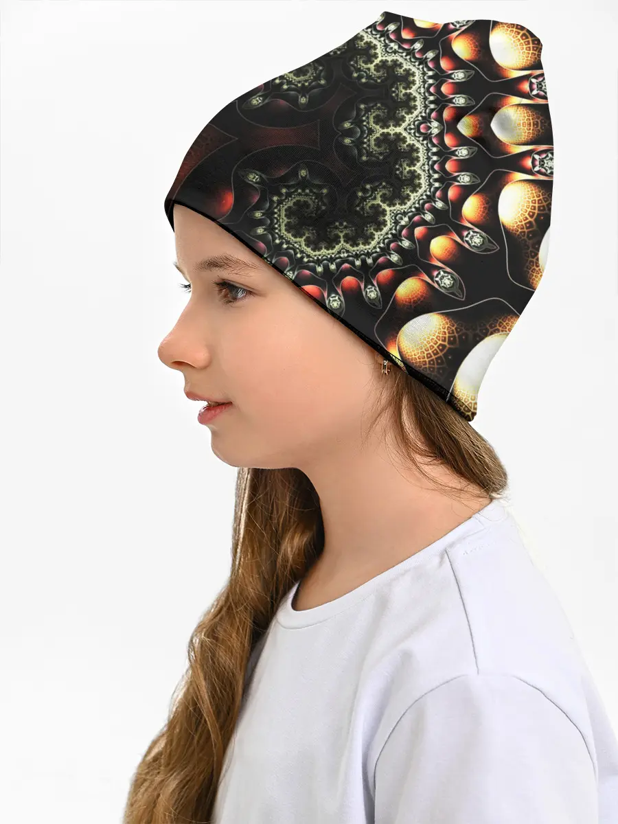 Детская шапка / ФРАКТАЛЬНЫЙ ОПТИЧЕСКИЙ УЗОР