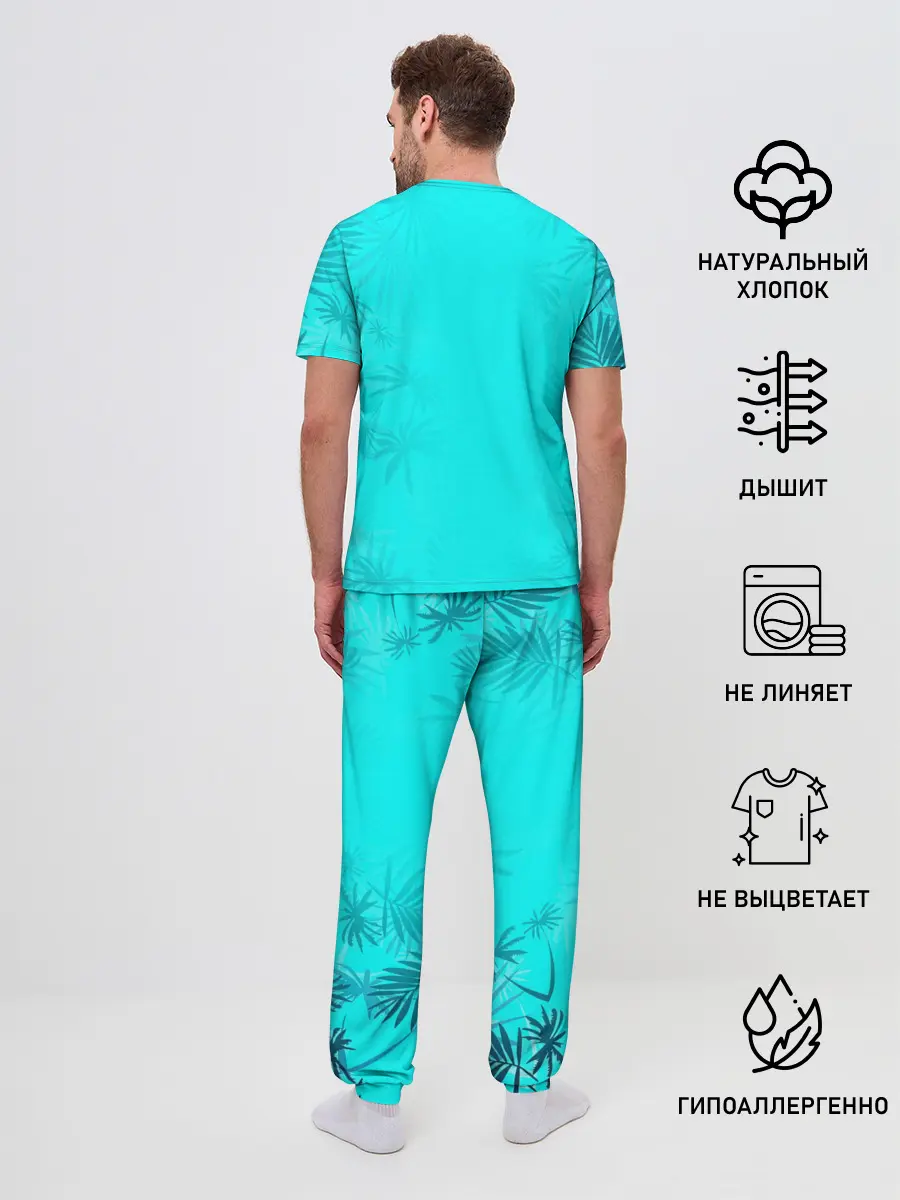 Мужская пижама с брюками / GTA Vice City гавайка