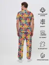 Мужская пижама с брюками / Тропический коллаж