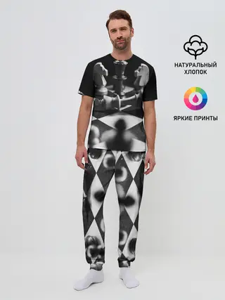 Мужская пижама с брюками / Шахматы