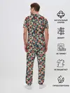 Мужская пижама с брюками / Арт геометрия