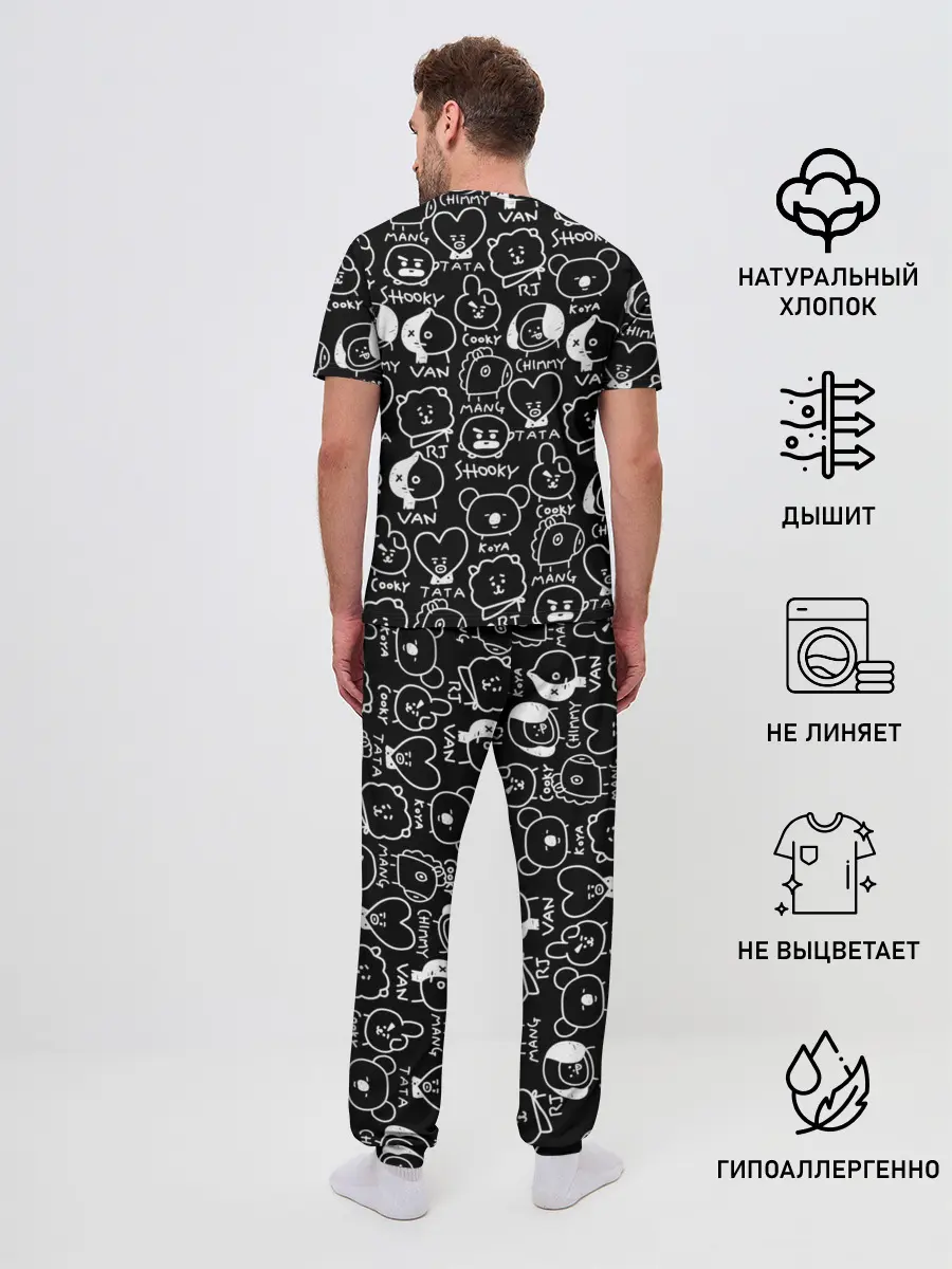 Мужская пижама с брюками / BTS | BT21