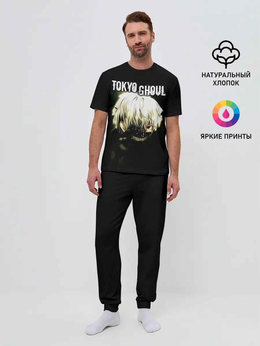 Мужская пижама с брюками / Канеки Кен выглядывает