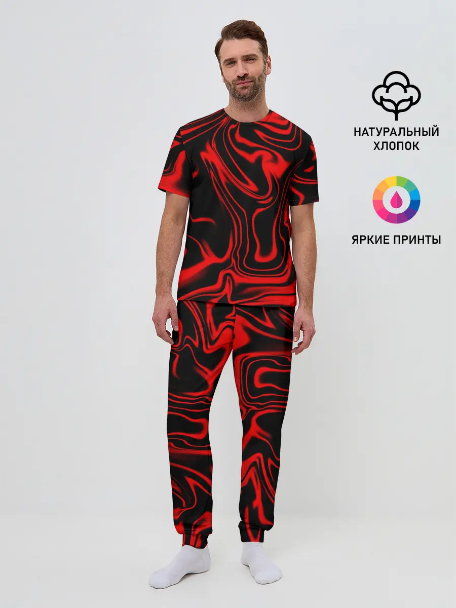 Мужская пижама с брюками / Жидкий градиент