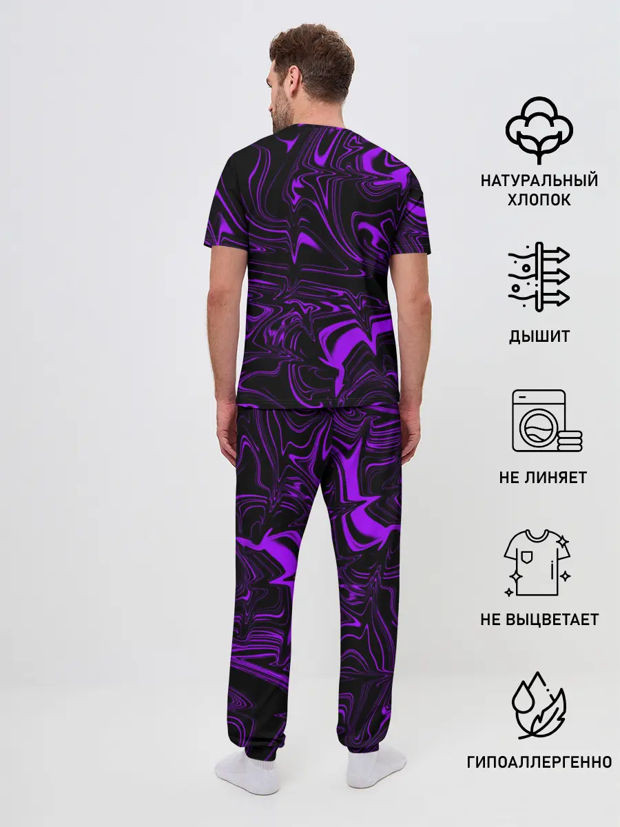 Мужская пижама с брюками / Жидкий градиент